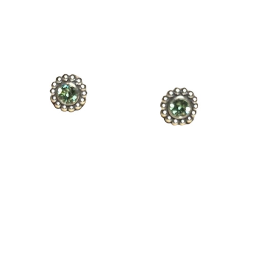 Brighton collectibles earrings Twinkle mini posts studs green topaz